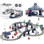 Train �lectrique wdmiya pour enfants 3 - 8 ans - circuit flexible 104 pi�ces