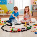 Train vapeur jouet - springos - 2025 - effets sonores - vapeur - 7 pi�ces