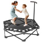 Trampoline � 106 - charge de 150kg - accoudoir r�glable 3 positions - trampoline ext�rieur et int�rieur ...