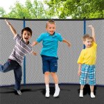 Trampoline de 24 m (8 pi) trampoline dext�rieur avec filet de s�curit� et �chelle capacit� de charge ...