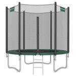 Trampoline � 244 cm pour enfants poteau droit de 180 cm de haut cadre en acier certificat t�v rheinland ...