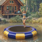Trampoline aquatique oryxearth - gonflable 304 m ?fun garanti sur l?eau