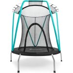 Trampoline enfant 3 - 8 ans charge max 25 kg - avec filet de s�curit� zipp� 120 cm - � 137 cm - acier ...