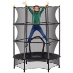 Trampoline enfant homcom Ø 140 × 190h m filet de sécurité porte zipée couvre - ressorts 6 poteaux rembourrés ... Trampoline enfant homcom Ø 140 × 190h m filet de sécurité porte zipée couvre - ressorts 6 poteaux rembourrés ...