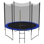 Trampoline - jump4fun - jump4fun deluxe - 8ft (244 cm) - ext�rieur - avec filet de s�curit�