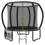 Trampoline extrieur pour enfants avec filet de scurit couverture de protection design citrouille capacit ...