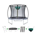 Trampoline avec filet int�rieur jumper - � 488 m - gris