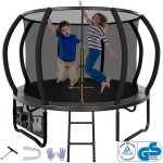 Trampoline de jardin homall ? filet de s�curit� charge 150 kg 10 ft � 305 cm ? r�sistant et stable