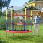 Trampoline mini avec panier de basketmini trampoline pour lintrieur et lextrieurtrampoline enfant avec ...
