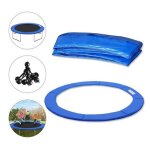 Trampoline surround - accessoire de coussin en mousse pour trampoline - ext�rieur pour enfants (bleu) ...