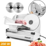 Trancheuse Électrique sl518 200w - lames dentelée et lisse 19 cm - réglable de 0 à 15 mm - pour viandes ... Trancheuse Électrique sl518 200w - lames dentelée et lisse 19 cm - réglable de 0 à 15 mm - pour viandes ...