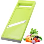 Trancheuse manuelle pour l�gumes mandoline de cuisine trancheuse � concombres en acier inoxydable portable ...