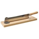 Trancheuse � pain en bois et lame inox - crousty