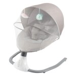 Transat bebe lectrique pliable avec tlcommande et blueteeth moustiquaire 18kg max 18 mois