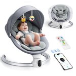 Transat b�b� �lectriqueapp et t�l�commande balancelle b�b� d�s la naissance � 9kg harnais � 5 - points ...