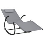 Transat chaise longue bain de soleil lit de jardin terrasse meuble d exterieur a bascule 164 acier et ... Transat chaise longue bain de soleil lit de jardin terrasse meuble d exterieur a bascule 164 acier et ...