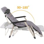 Transats gris - mipan - chaise longue - bain de soleil - pliante + rglable - avce matelas + appuie - ...