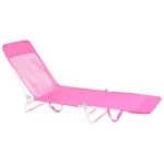 Transat kastoria pliant m�tal rose fushia