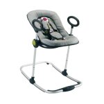 Transat up&down i - beaba - rglable en hauteur - 3 positions dinclinaison - noir / gris