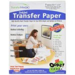 Transfer magic - fxink - 7 - magic de transfert de 85 x 11 papier jet dencre de transfert lot de 7