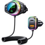Transmetteur fm bluetooth 5. 3 ?basse & hifi musique? adaptateur bluetooth voiture ?30w pd & 18w qc? ...