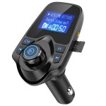 Transmetteur fm bluetooth adaptateur audio pour autoradio kit mains libres t11 label