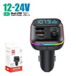Transmetteur fm bluetooth c29 - lecteur mp3 de voiture - charge rapide usb 3. 1a + pd 3. 1a - noir
