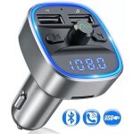Transmetteur fm bluetooth - snakiox - lecteur mp3 - 2 ports usb - charge sûre - mains libres Transmetteur fm bluetooth - snakiox - lecteur mp3 - 2 ports usb - charge sûre - mains libres