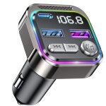Transmetteur fm bluetooth voiture �metteur radio avec prise allume cigare usb c qc pd 36w adaptateur ...