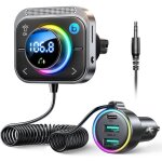 Transmetteur fm bluetooth - zvvn - adaptateur 5. 3 - 30w pd - 18w qc - kit mains libres