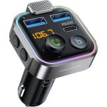 Transmetteur fm voiture allume cigare bluetooth 5. 3 metteur radio chargeur rapide pd 20w type c + qc3. ...