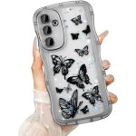 Transparent coque pour samsung galaxy s25 plus 5g curly wave frame tui en silicone liquide housse de ...