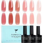 Transparent rose nude kit 6 couleurs vernis gel uv semi permanent kit uv led soak off manucure nail art ...