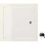 Trappe de visite - kotarbau - 25 x 25 cm - mtal - blanc - avec cls