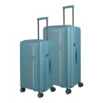 Travelite roomer 4w set 2 valises m + l 66 + 101 l coque rigide aqua (p�trole / turquoise) tsa