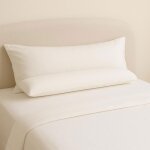 Traversin plat - mortreux - 90 cm - coton anti - acariens - 400g / m� - lavable � 40�