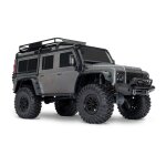 Traxxas voiture radiocommande trx - 4 land rover defender clipless 1 / 10 gris sans accus ni chargeur ...