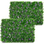 Treillis de jardin avec feuilles artificielles mur de haie extensible cl�ture dintimit� avec fleur