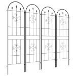 Treillis de jardin - outsunny - lot de 4 - r�sistant aux intemp�ries - sans entretien - en acier - 50 ...