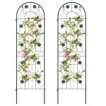 Treillis de jardin - relax4life - lot de 2 - tubes en acier galvanisé - treillis plante grimpante antirouille ... Treillis de jardin - relax4life - lot de 2 - tubes en acier galvanisé - treillis plante grimpante antirouille ...