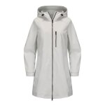 Trench - coat femme avec capuche mi - long grand taille veste coupe - vent impermable couleur unie - ...