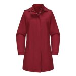 Trench - coat femme veste de pluie longue impermable avec capuche amovible coupe vent mi saison grande ...