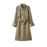 Trench - coat uni pour femme vitata - avec poches et ceinture - kaki Trench - coat uni pour femme vitata - avec poches et ceinture - kaki