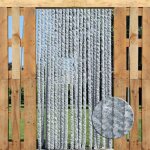 Trente rideaux de porte chenille gris plusieurs tailles 100 x 220 cm