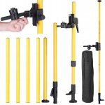 Trpied tlescopique 420 cm ? aluminium lger filetages 1 / 4 et 5 / 8 pour niveau laser rglage 360 ...