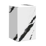 Tresa - table dappoint marbre ding�nierie blanc et noir