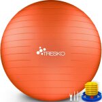 Tresko ballon de gymnastique orange 55 cm anti - éclatement boule dassise balle de yoga balles dexercices ... Tresko ballon de gymnastique orange 55 cm anti - éclatement boule dassise balle de yoga balles dexercices ...