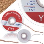Tresse � dessouder 1 mm x 15 m ? cuivre avec flux haute pr�cision pour r�paration �lectronique pcb