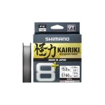 Tresse shimano kairiki 8 + 300 m - gris - 300 m x 019 mm
