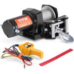 Treuil lectrique - vevor - 907 kg 12 v cc vtt / utv avec cble en acier  7 brins de ?04 x 11887 cm ...